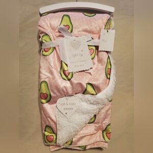 Avocado Hearts Blanket
